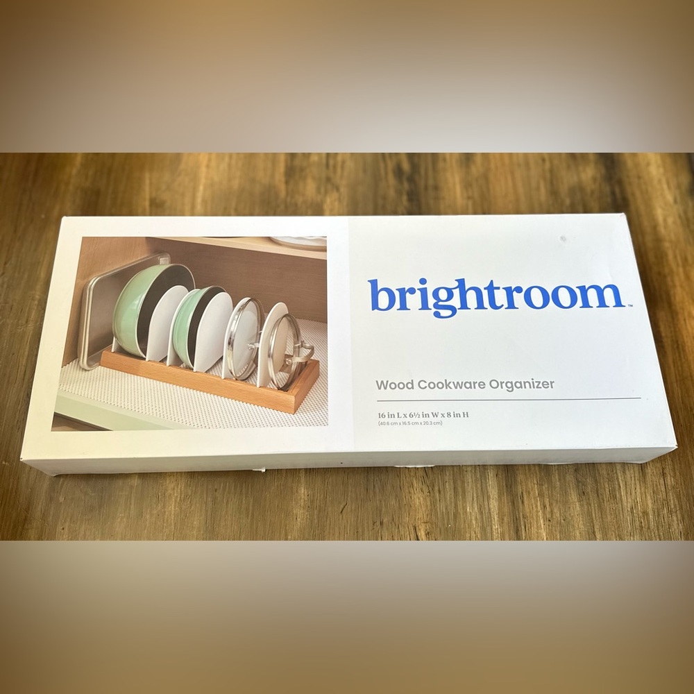 🆕 bright room Wood Cookware Organizer